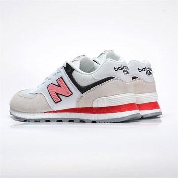 新百伦运动鞋秋冬季男鞋休闲574跑步鞋女鞋户外潮鞋 574d-13白黑红(爆