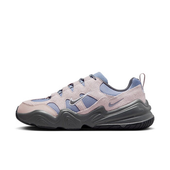 nike耐克techhera女子运动鞋春季部分皮面刺绣增高dr9761401灰石板蓝