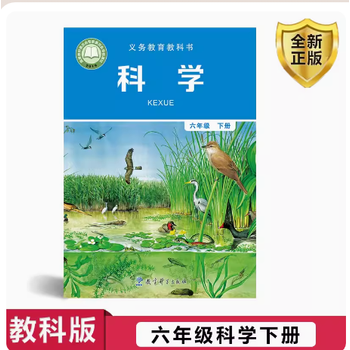2023新版六年级下册科学书教科版六年级科学下册课本教材学生