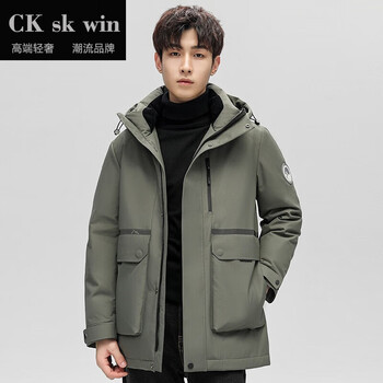 服饰内衣>男装>羽绒服>ckskwin>ckskwin品牌轻奢羽绒服鹅绒男士冬季