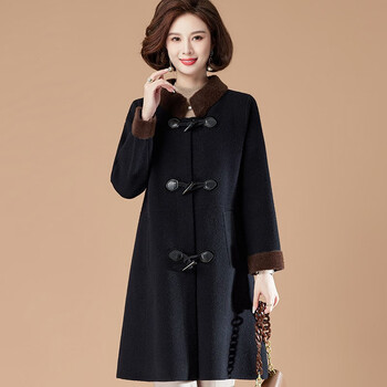 梵侈赫尔轻奢新款妈妈春秋毛衣外套大码宽松上衣中老年女洋气针织开衫