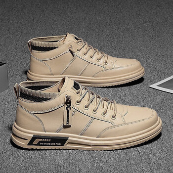 骏炳鞋子男秋冬季新款工装鞋复古百搭男鞋厨师工作劳保上班板鞋男单层