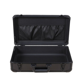 友力恒 铝合金手提箱 仪器设备收纳箱 文件整理箱 58×30×16cm 黑色