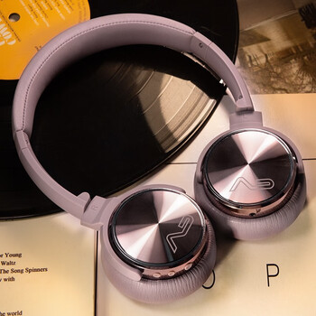 索尼sony适用便携式蓝牙头戴耳机无线高颜值高音质重低音芋泥色升级版