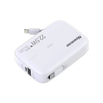 纽曼户外移动电源充电宝自带线225w超级快充10000毫安大容量便捷式移