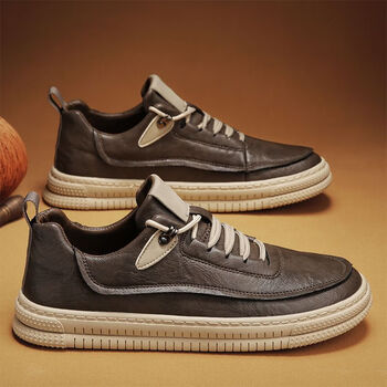 nakezg男鞋皮鞋男2023年秋季新款男士时尚潮流休闲百搭鞋子男款板鞋潮