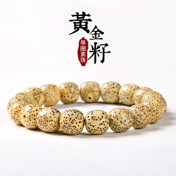 hsa海南籽星月菩提子手串文玩佛珠单圈正月原籽男情人节送女朋友礼物