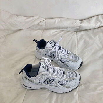 新百伦男鞋nb530款运动鞋情侣老爹鞋秋春新款百搭复古潮流男白银深