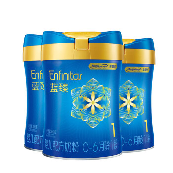 美赞臣（Enfamil）【新国标】蓝臻1段婴儿配方奶粉罐装（0-6月龄） 1段 820g 3罐