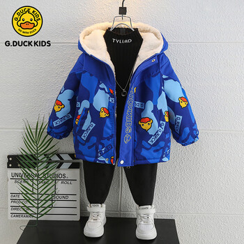 gduckkids小黄鸭童装儿童秋季外套小童宝宝春秋风衣小孩男童女童休闲