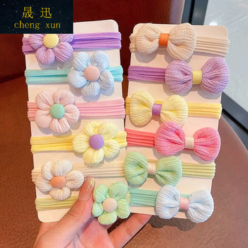 晟迅毛巾圈儿童发绳不伤发扎头绳女童弹性好发圈头饰女孩扎马尾橡皮筋