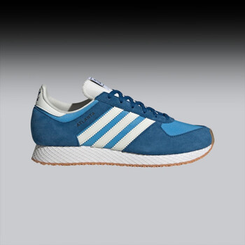 阿迪达斯adidasatlanta复古经典运动鞋女子originals三叶草深蓝浅蓝白