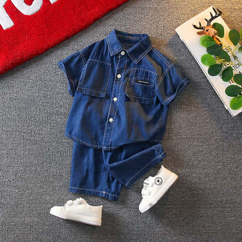 母婴>童装>衬衫>歌温妮>歌温妮男童防蚊裤夏季迷彩男童夏季套装酷帅