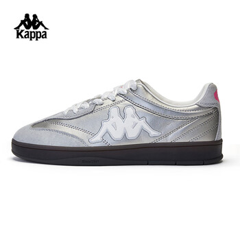 卡帕情人节德训鞋2024新款女tifo拼接阿甘鞋运动鞋k0e25cc70银色浅灰