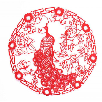 2018狗年中国风特色手工蔚县剪纸窗花春节过年出国留学礼品送老外 竖