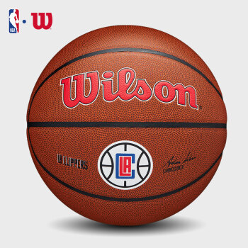 威尔胜（Wilson）NBA快船队队徽系列PU成人室内外通用7号篮球WTB3100IBLACCN 