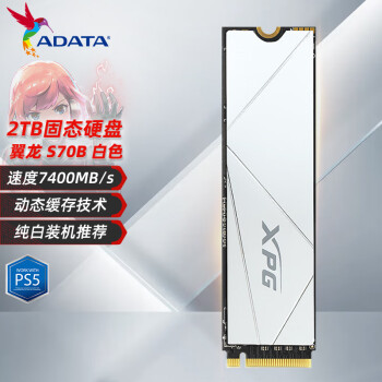 գADATAXPG S70BLADE M.2̬ӲSSD̨ʽʼǱPS5Ϸ칫ټش̬PCIe4.0 XPGS70B 2TBɫ