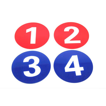 车间机器设备状态数字号码编号牌白板磁贴数字贴冰箱贴可定制 蓝色