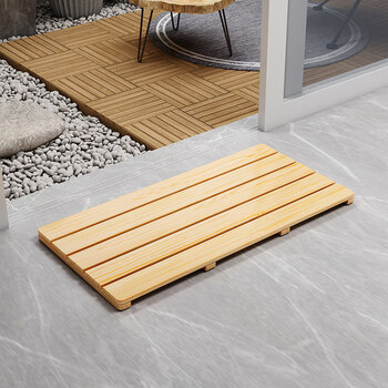 台阶踏板  实木定制卫生间厨房防滑木垫户外防腐木脚踏板入户门地垫