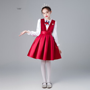 venuel)儿童合唱服中小学生表演服演讲比赛诗歌朗诵演出服主持人服装