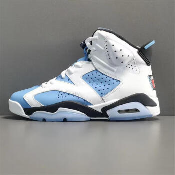 橙央乔6unc北卡蓝大学蓝白蓝男子篮球鞋休闲运动鞋男40