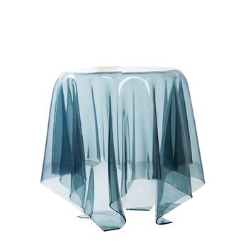 幽灵桌 创意个性茶几亚克力透明桌子小圆桌北欧丹麦魔术桌布会所客厅