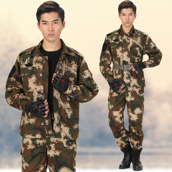武wj警战术迷彩服 07迷彩服套装 冬季训练服男 军迷服饰士兵执勤服特