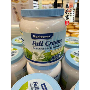美可卓澳洲maxigenes蓝胖子全脂奶粉原装进口高钙儿童学生1kg山羊奶