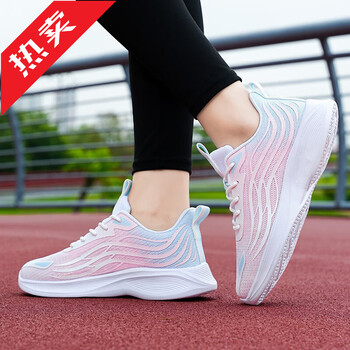 安踏神行断码女鞋夏季新款网鞋透气休闲鞋红星网面轻便跑步鞋运动鞋