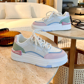 沙驰satchi安誻板鞋女春秋季青春减龄休闲韩版时尚板鞋女百搭透气运动