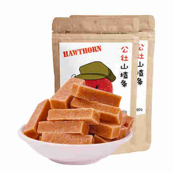 沂蒙公社原味山楂条果蔬山楂条玫瑰山楂条山楂制品 280g2袋原味山楂条