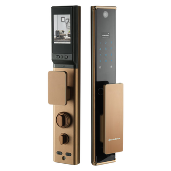 雅洁指纹锁家用防盗门密码锁可视猫眼电子锁远程开锁智能门锁a700