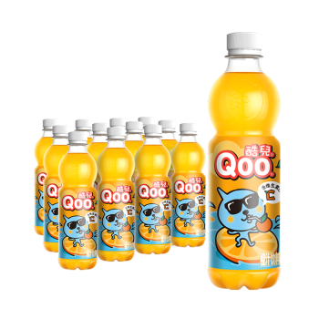 可口可乐(cocacola) 美汁源 酷儿果汁qoo 橙味 饮料整箱装 酷儿 450ml