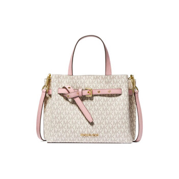迈克·科尔斯(michael kors)mk emilia 老花拼色logo拉链方形 涤纶 单
