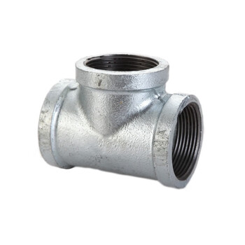 聊亿 镀锌正三通玛钢t型三通水管接头内牙管道配件1个 dn20=6分