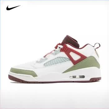 nike2024龙年限定男子jordan spizike low 篮球鞋fj6372-100 白/绿/红