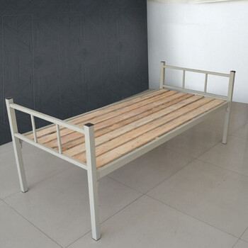 2米宿舍钢架铁床双人床单人床 宽0.9米*长2米方管单层床 其他 1.