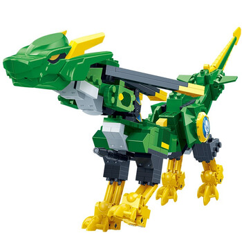 神兽金刚4积木变形玩具男孩儿童玩具机器人正品 青龙金刚