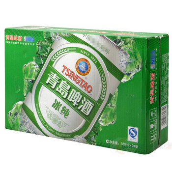 青岛啤酒冰纯330ml*24听整箱(蒲县/大宁)
