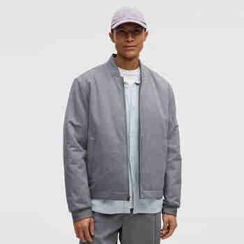 lululemon露露乐檬男士运动夹克Insulated柔软舒适防风棉质休闲外套 Solar Grey太阳灰 XS