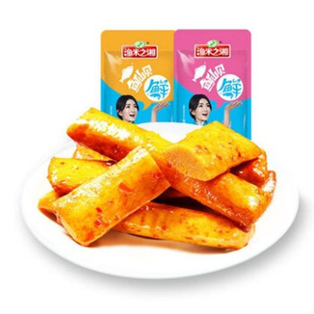 渔米之乡鱼仙贝鱼豆腐麻辣味小吃豆干休闲零食香辣烧烤味鱼丸香辣味30包 图片价格品牌报价 京东