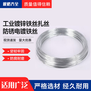 【永利尚铁丝】永利尚 防锈电镀铁丝 工业镀锌铁丝扎丝 工地建筑细铁丝线 10号铁丝【2.5kg】线径3.5mm长约32.5m 【行情 报价 ...