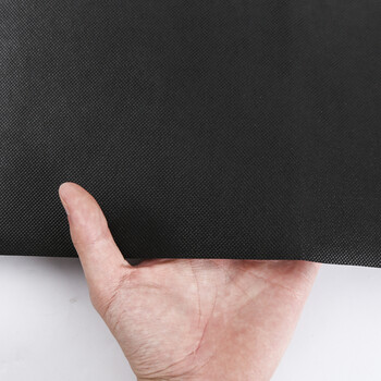 全新料黑色无纺布 防尘布面料布料背景布花箱内衬育苗沙发底布 黑色1.