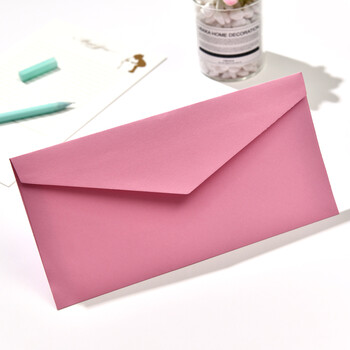 创意信封定制订做印刷 西式粉色5号