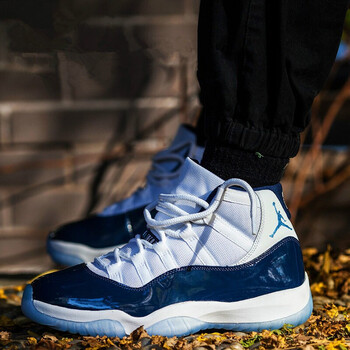 air jordan 11 concord aj11实战篮球鞋378037-100 aj11乔治城深蓝男