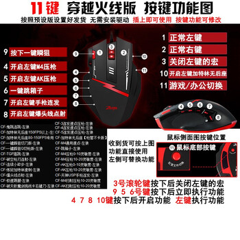 CF鼠标宏编程自瞄穿越火线瞬狙驱动鼠标逆战