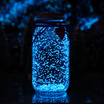 创意星星瓶夜光许愿瓶星空瓶漂流瓶送女生荧光折纸玻璃瓶情侣生日礼物