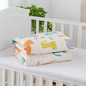 婴儿被四季通用宝宝被秋冬幼儿园棉花被被芯儿童被午睡被 可爱猫1斤棉