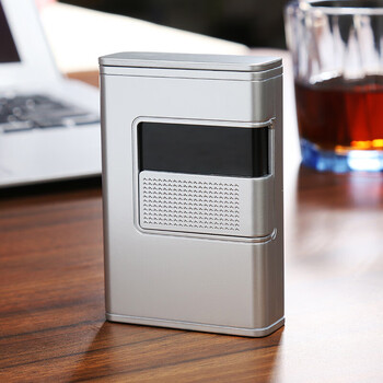 巧匠阁全自动烟盒 全自动多功能男士塑料创意烟盒香菸盒防潮防压14支