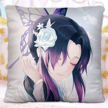 蝴蝶忍谷子周边 虫柱抱枕鬼灭之刃动漫来图定制靠垫送女朋友 蝴蝶忍